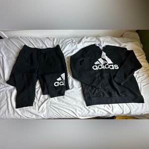 Adidas Fleece Mens sweater and pants Size XL